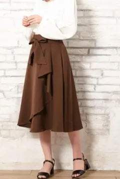 INGNI フリルスカート ブラウン Mサイズ