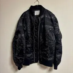 希少　4サイズ　Sacai サカイ　MA-1 　フライト　ジャケット 中古・古着通販】sacai (サカイ) MA-1ジャケット ブラック サイズ:4