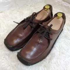 Clarks クラークス ナタリー レザー ブラウン グレープソール 25.5
