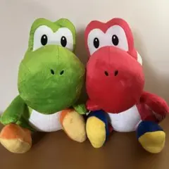 スーパーマリオ おすわりヨッシー 特大サイズぬいぐるみ 2種セットのサムネイル
