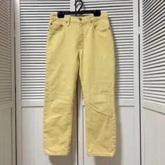 Levi's501デニム　未使用品　イエロー　サイズ28　ボタンフライ　ジーンズのサムネイル