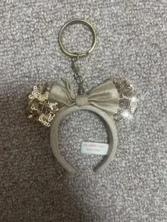 ミニーマウス スパンコールカチューシャ キーホルダー
