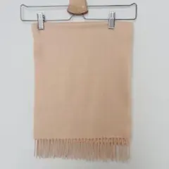 マフラー カシミヤ混 ベージュ 長さ152（C225）