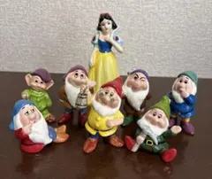 白雪姫と7人の小人 陶器製 置物