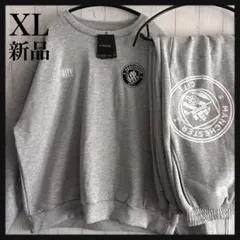 【新品タグ付き】マンチェスターシティロゴ セットアップ 刺繍 グレー XL