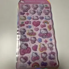 《正規品》コットンパフィーシール　ハローキティ　ヒョウ柄