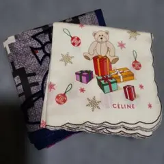 CÉLINE ハンカチ 2枚セット