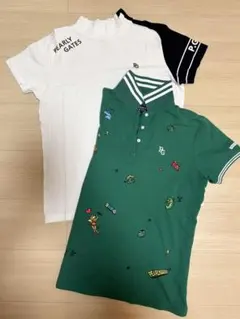 PEARLY GATES 刺繍ポロシャツ 、半袖シャツ2枚セット⭐️L