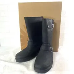 お12☆ UGG ムートンブーツ レディース 22 ブラック 箱付き