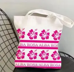 新品　ALBA ROSA ハイビスカス柄 トートバッグ ショルダーバッグのサムネイル