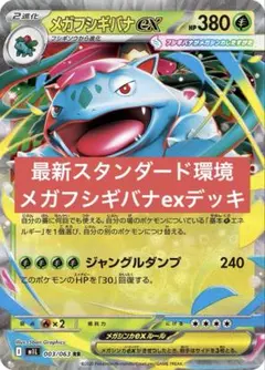 ポケカ　スタンダード環境　メガフシギバナexデッキ　構築済みデッキ