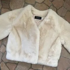 新品同様 JEANASIS ファーコート ノーカラー Fサイズ