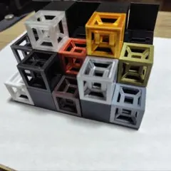 超立方体オブジェ　【新品未使用】 10個セット（土台付）