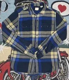 Levi's ネルシャツ チェック柄 ブルー系 メンズ Sサイズのサムネイル