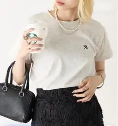 アーノルドパーマー ワンポイント刺繍 Tシャツ M グレージュのサムネイル