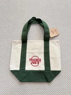 Trader Joe's　トレジョ　ミニトート　トートバッグ　グリーン