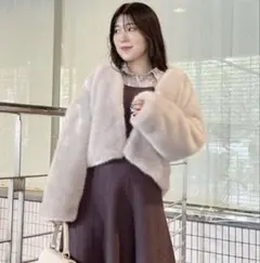 MERCURY DUO ファーショートコート　美品のサムネイル