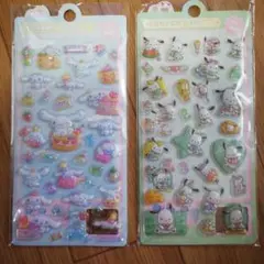 シナモン ポチャッコ ボンボンドロップシール　ぷくぷくシール2枚