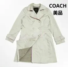 値下げ交渉歓迎！！訳あり★COACH コーチトレンチ S ★ベージュ×ピンク