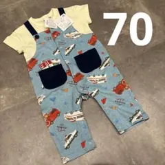 新品　トミカ 車柄ロンパース サイズ70