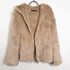 H BRAND エイチブランド　ラビットファー　ジャケット　フーディ
