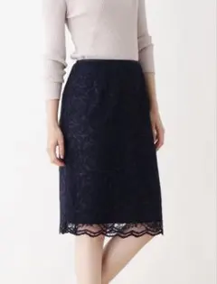 オペークドットクリップ　レーススカート　Mサイズ