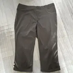 レディース★ クロップドパンツ★レギンスパンツ★ 7分丈★黒★ポケット付き