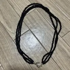 【中古品】ブラックスピネルネックレス
