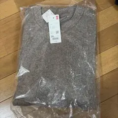 新品 UNIQLO ソフトニットフリース クルーネックT 3XL