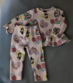ディズニープリンセス パジャマセット 100cm