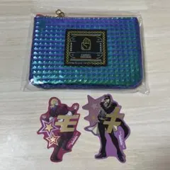 マツキヨ　ジョジョ　クラッシュポーチ DIO 承太郎 ステッカー