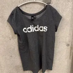 adidas グレー Tシャツ Lサイズ