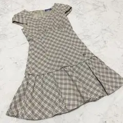 BURBERRY BLUELABELチェック柄 半袖ワンピース 36 - メルカリ