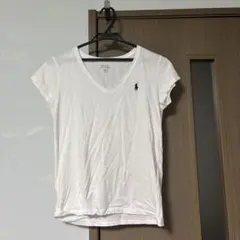 Polo Ralph Lauren ホワイト Vネック Tシャツ M