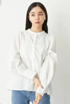 earth music&ecologyボリュームスリーブブラウス