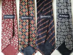 BURBERRY　ネクタイ　まとめ売り　4本