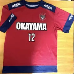 ファジアーノ岡山 Jリーグ 2017 記念Tシャツ 12番 Lサイズ 非売品