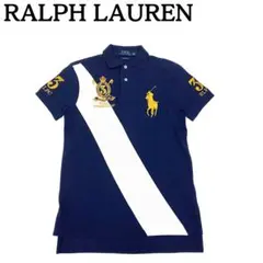 美品★ポロラルフローレン 半袖ポロシャツ ビッグポニー ネイビー XS