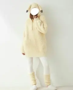 ジェラピケ　ピカチュウ　フーディ＆レッグウォーマーレギンスセット