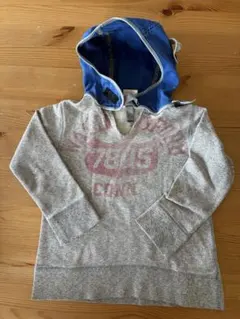 デニムダンガリー　スエットパーカー 110cm