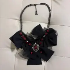 LANVIN en Bleu ネックレス リボン ビジューのサムネイル