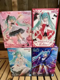 【新品未開封】初音ミク フィギュア AMP+ Fashion 4体セット