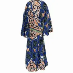 Adini パープル系 ロングワンピース ヴィンテージ インド クルタ