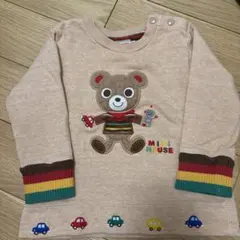 ミキハウス クマ刺繍 トレーナー 90