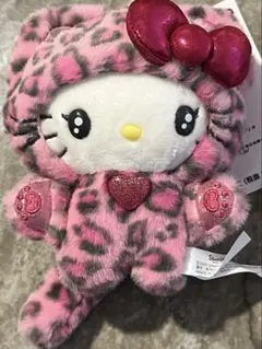 サンリオ ハローキティ マスコットホルダー ギャルネコ　新品　キティ　人形　豹柄