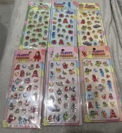 ぷくぷくキャンディ　シール Fluffy Friends 6枚セットのサムネイル