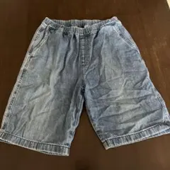 UNIQLO キッズ デニムハーフパンツ 160