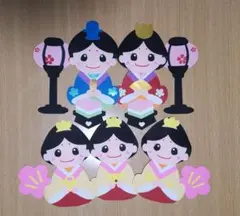 壁面飾り 3月　ひな祭りB-2