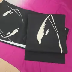 ④ 名古屋帯 塩瀬 薄い水色に流水 刺繍 - メルカリ