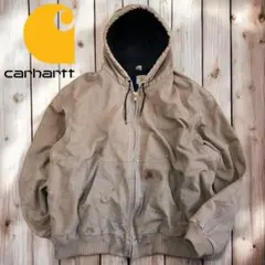 12M557◯ Carhartt モカブラウン系 アクティブジャケット パーカー